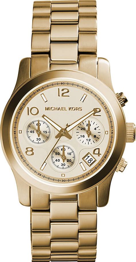 Michael Kors MK5059 Glitz Chronograph Clear Acrylic Runway 